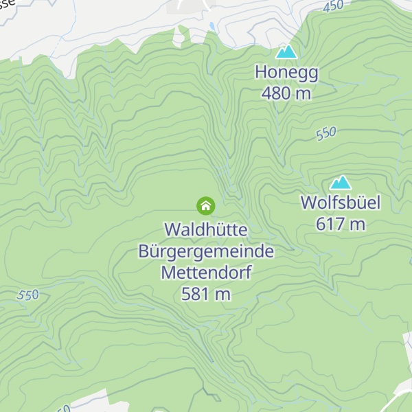 Map of Waldhütte Bürgergemeinde Mettendorf