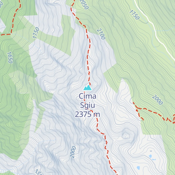 Map of Cima Sgiu