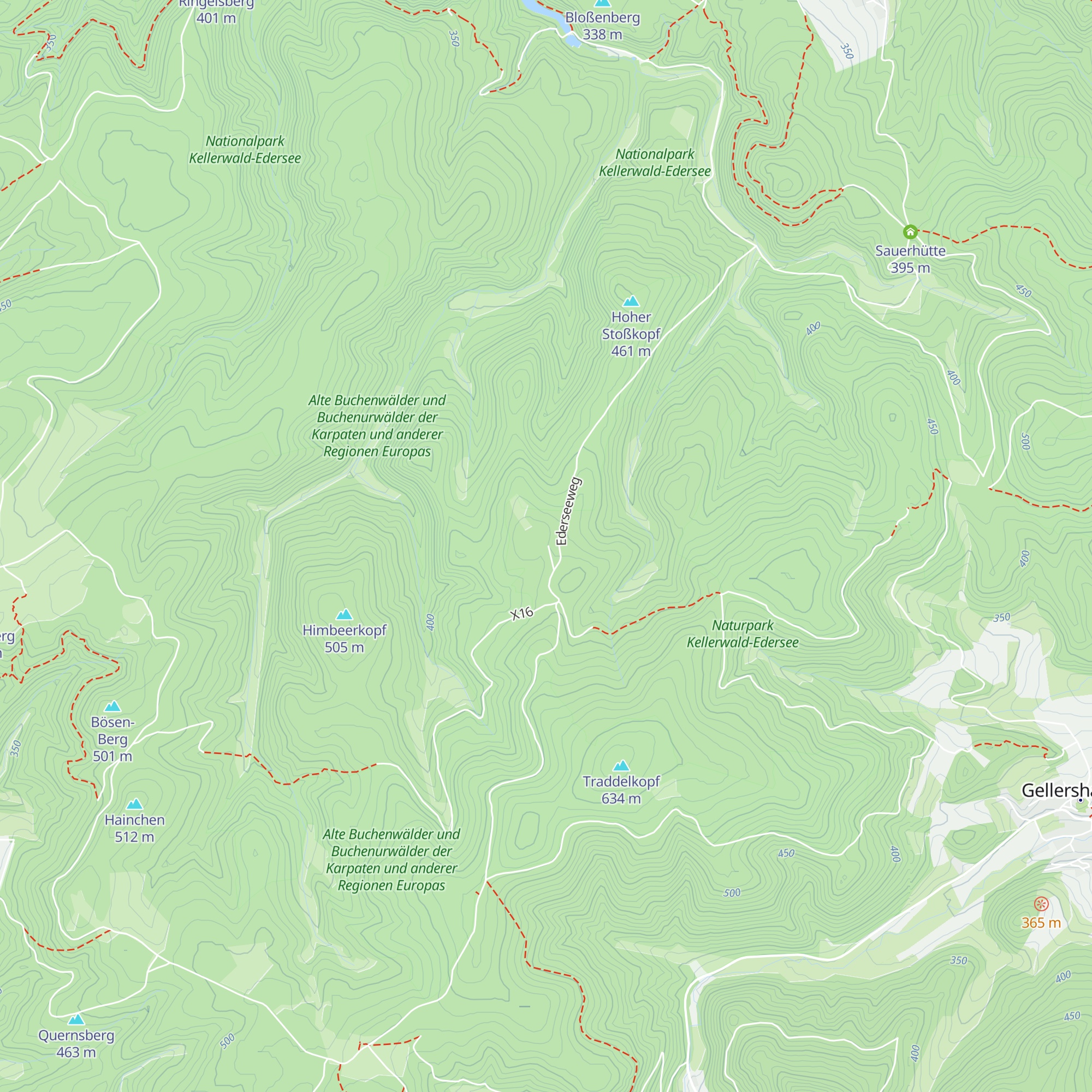 Bathildishütte map