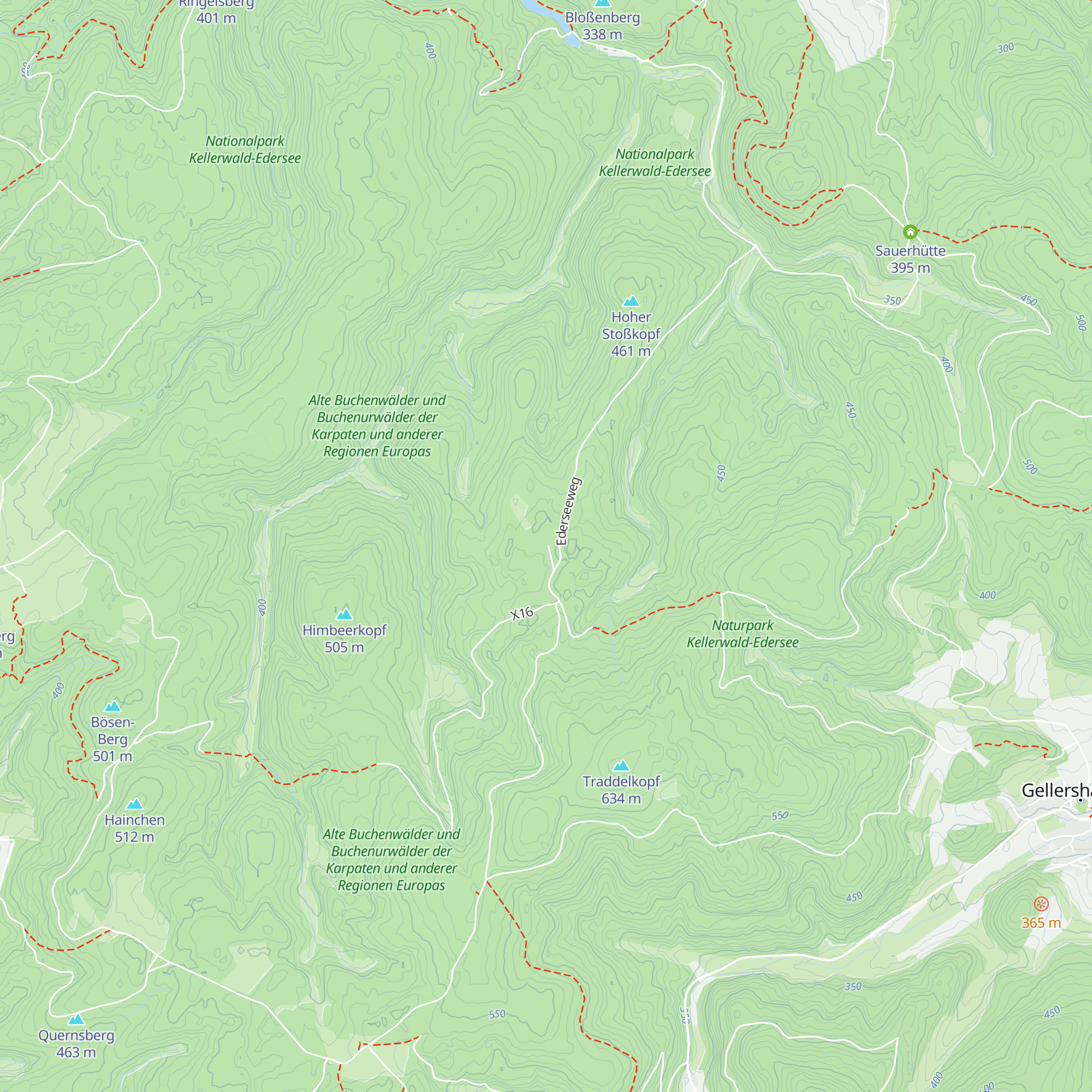 Bathildishütte map