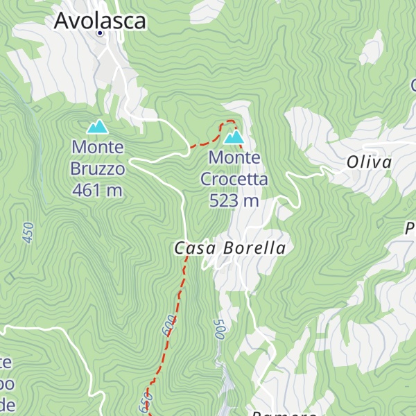Map of Monte Rosso