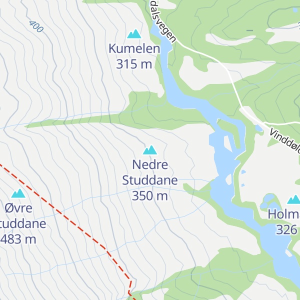 Map of Nedre Studdane