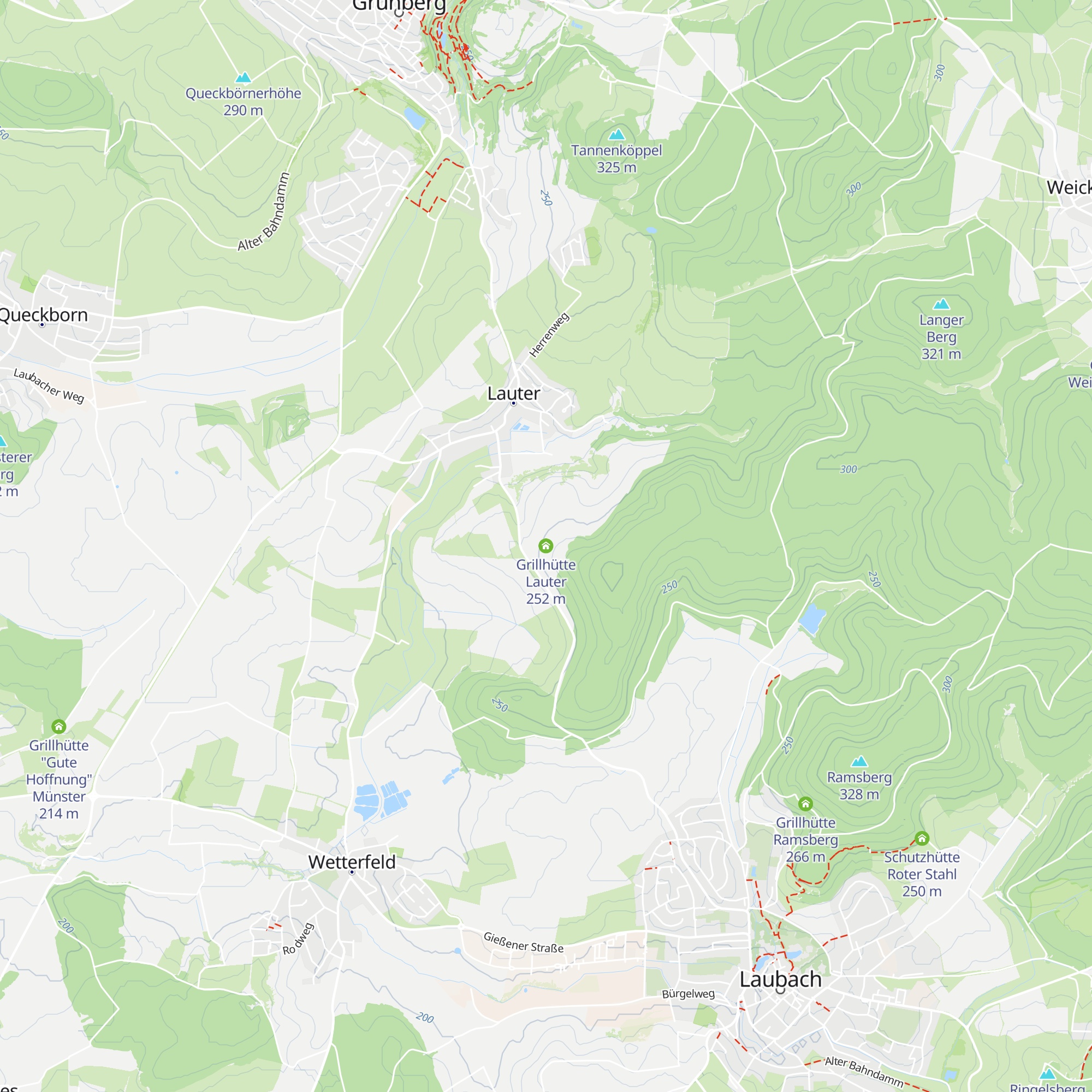 Grillhütte Lauter map