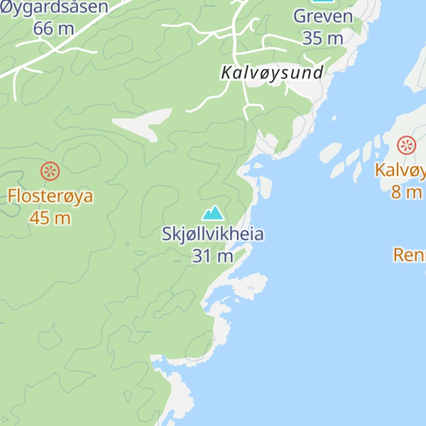 Map of Skjøllvikheia