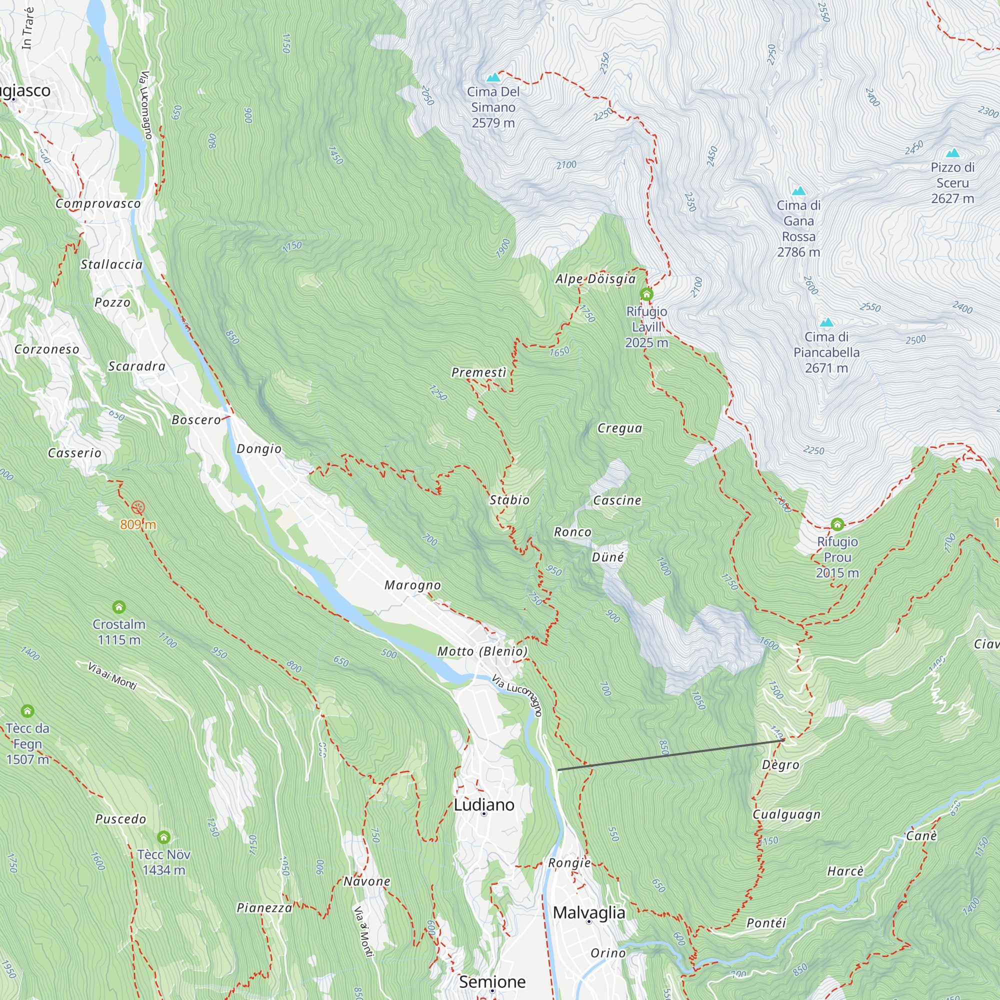 Ostello di Stabbio map