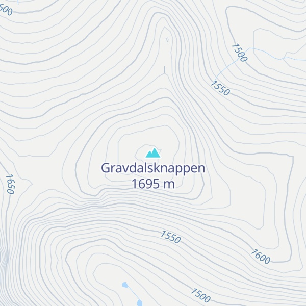 Map of Gravdalsknappen