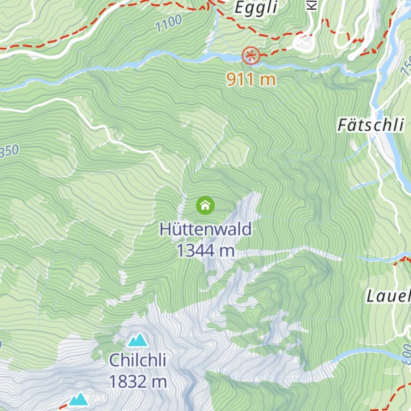 Map of Hüttenwald