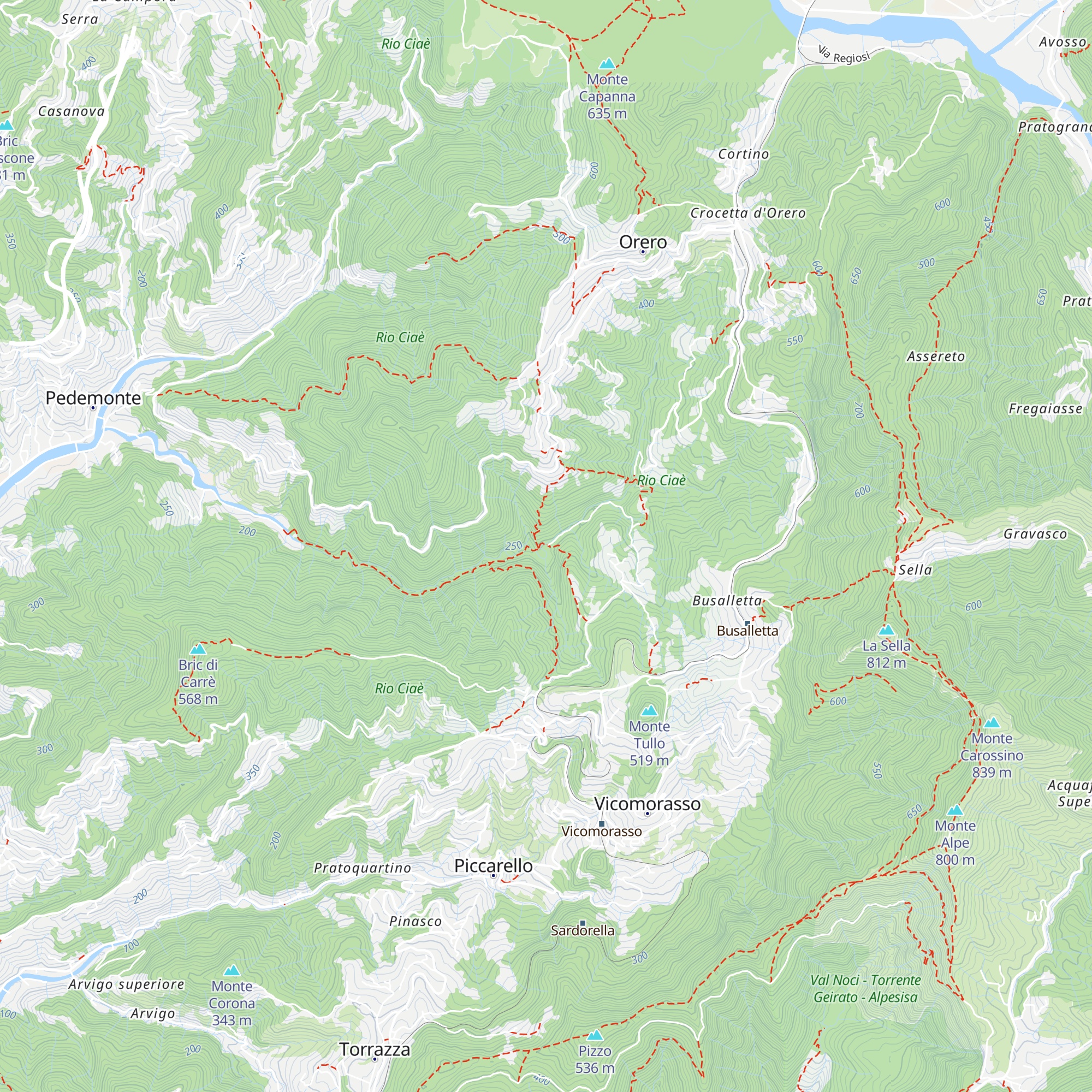 Rifugio Ciaè map