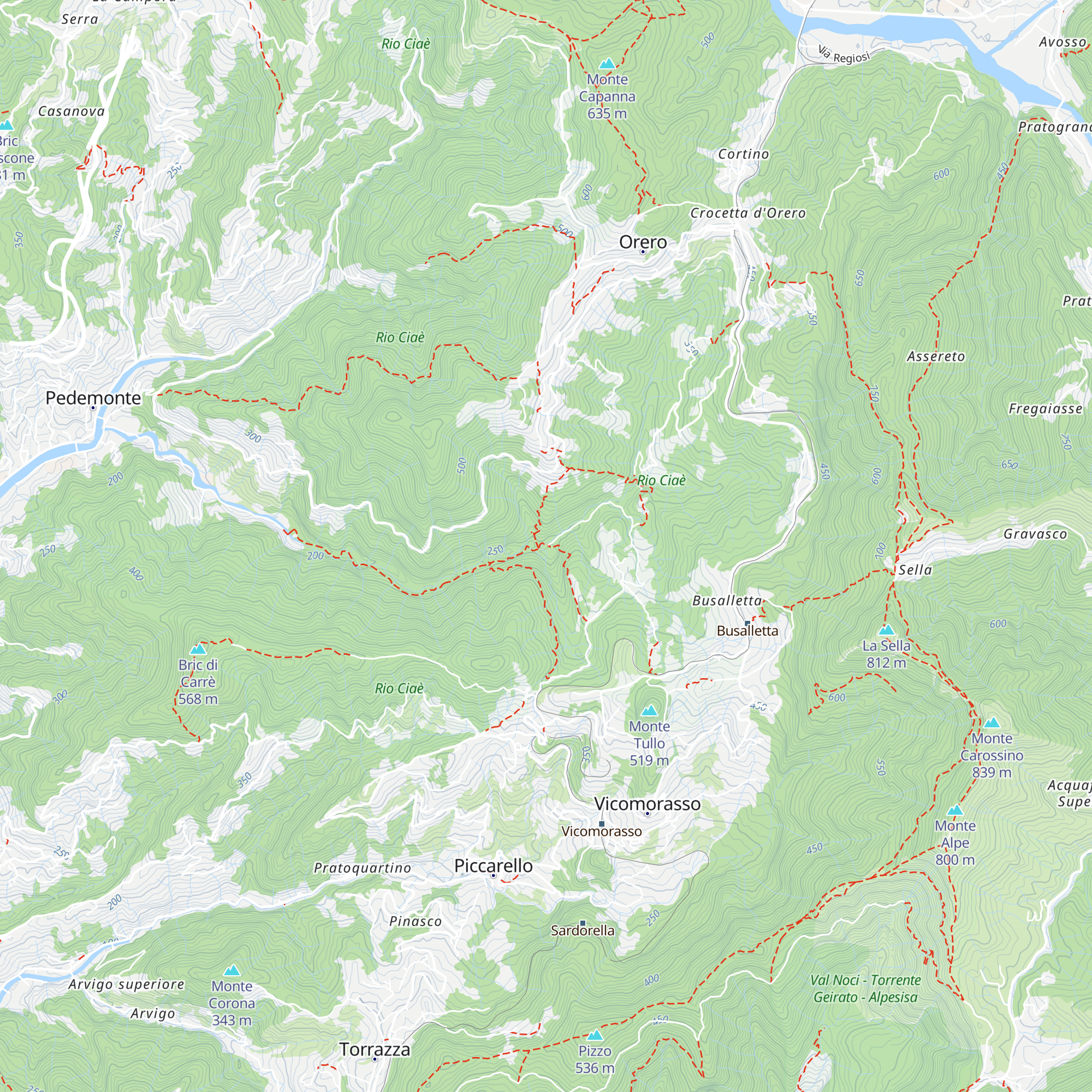 Rifugio Ciaè map
