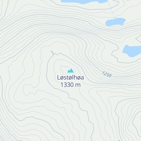 Map of Løstølhøa