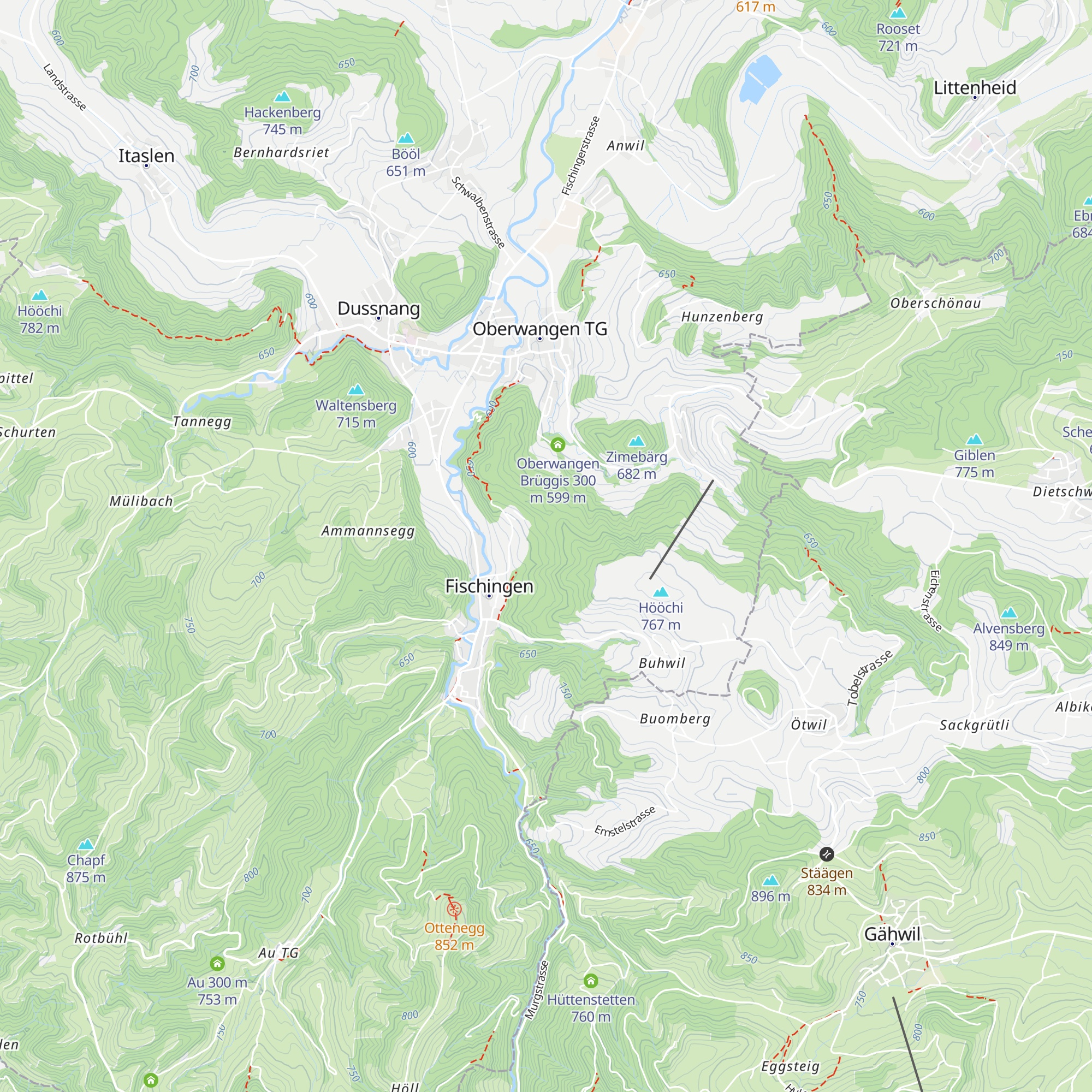 Hütte Hofholz map
