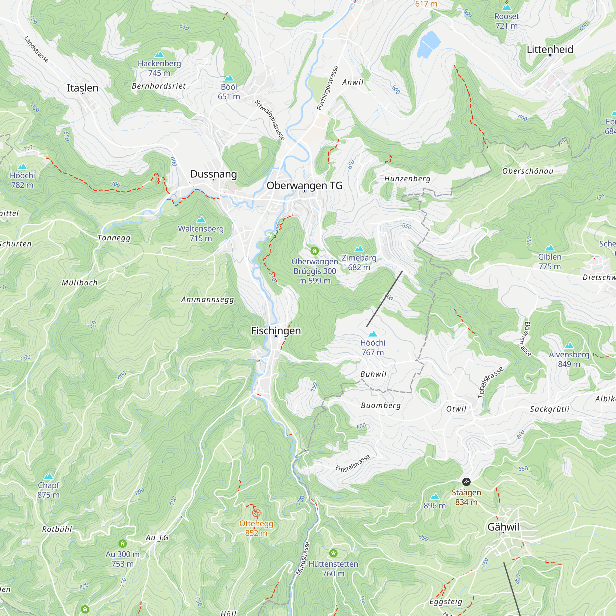 Hütte Hofholz map