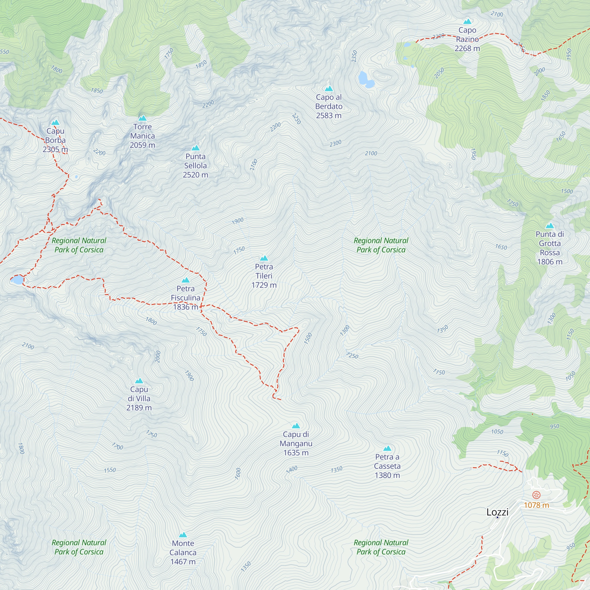 Bergerie de Biccarellu map