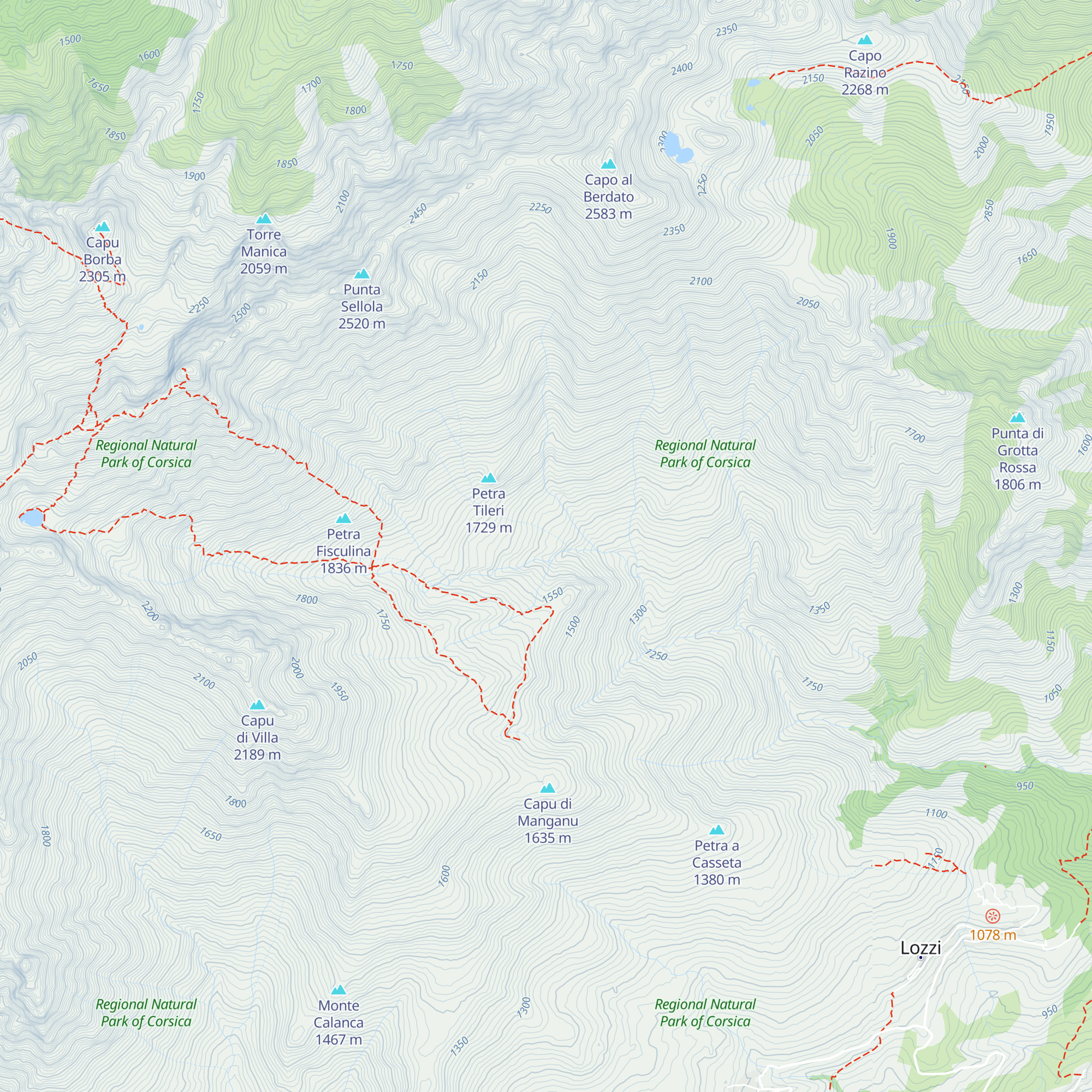 Bergerie de Biccarellu map