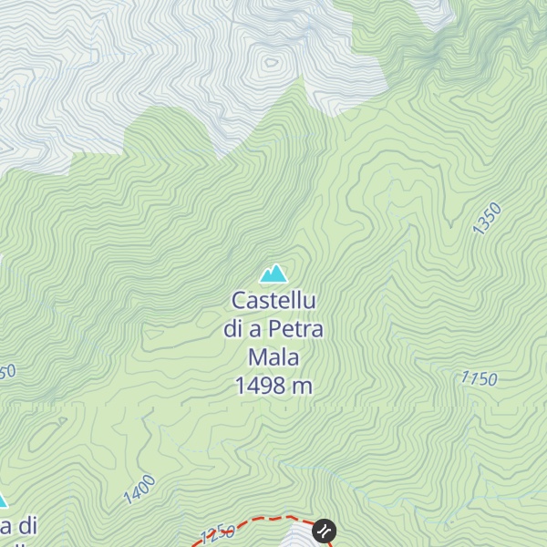 Map of Castellu di a Petra Mala