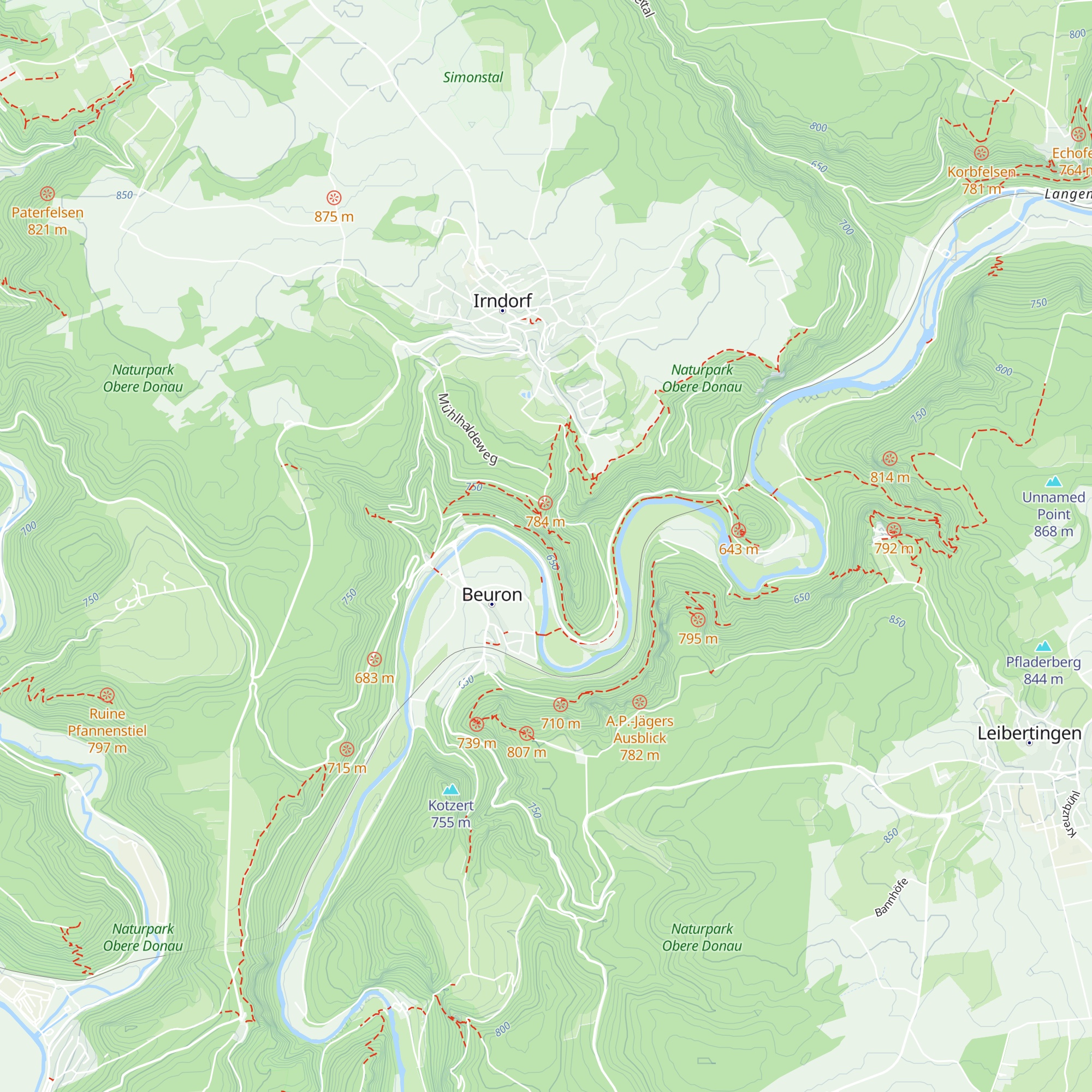 Placidus Hütte map