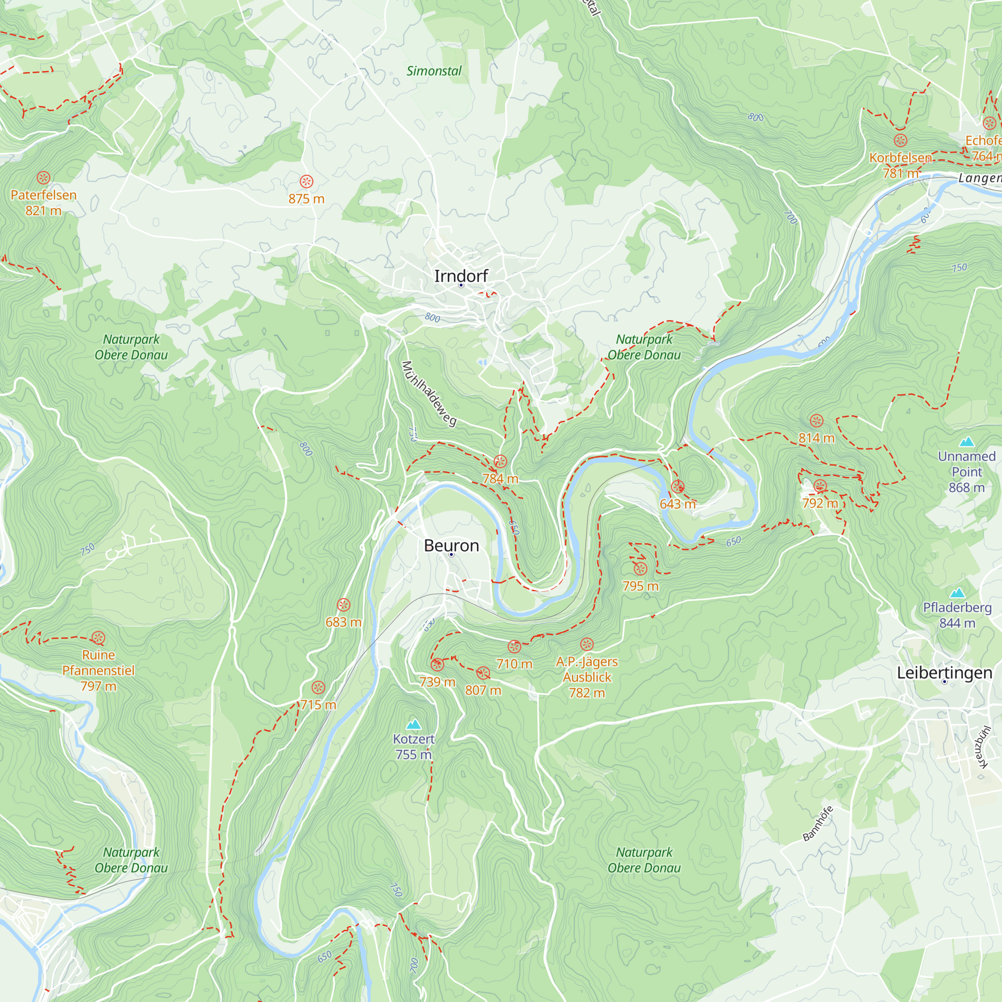 Placidus Hütte map