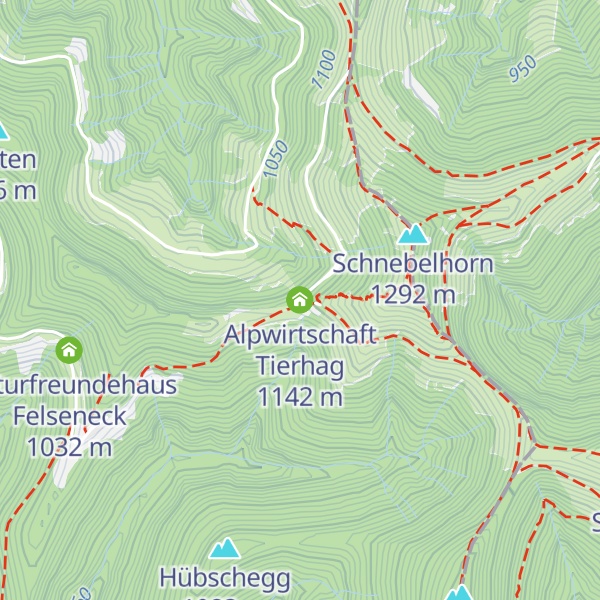 Map of Alpwirtschaft Tierhag