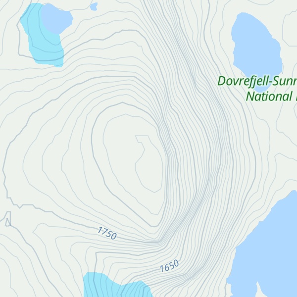 Map of Lågvasstinden