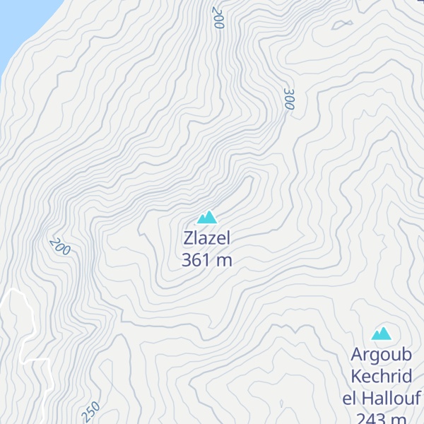 Map of Kef er Raï