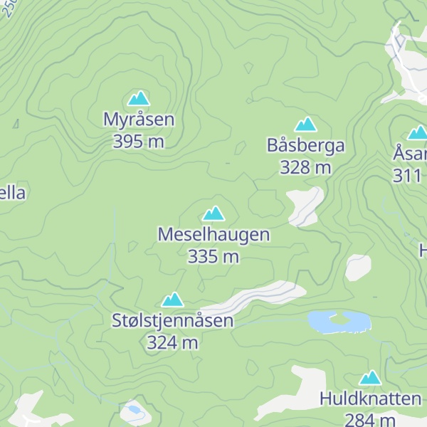 Map of Meselhaugen
