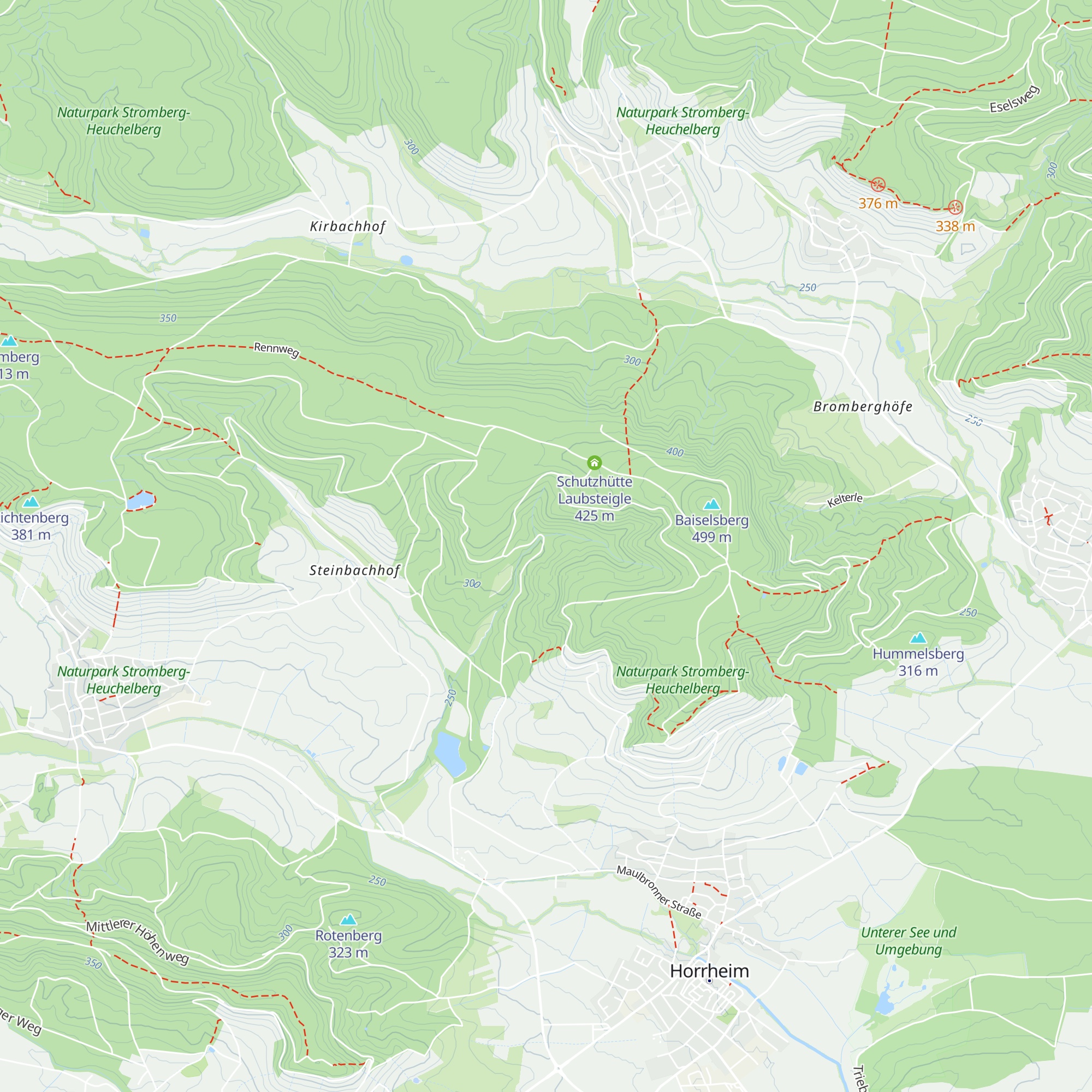 Stromberghütte map