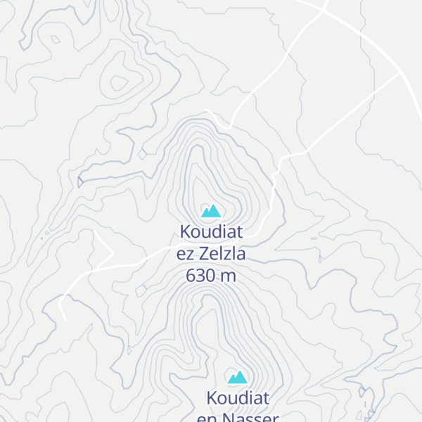 Map of Koudiat ez Zelzla