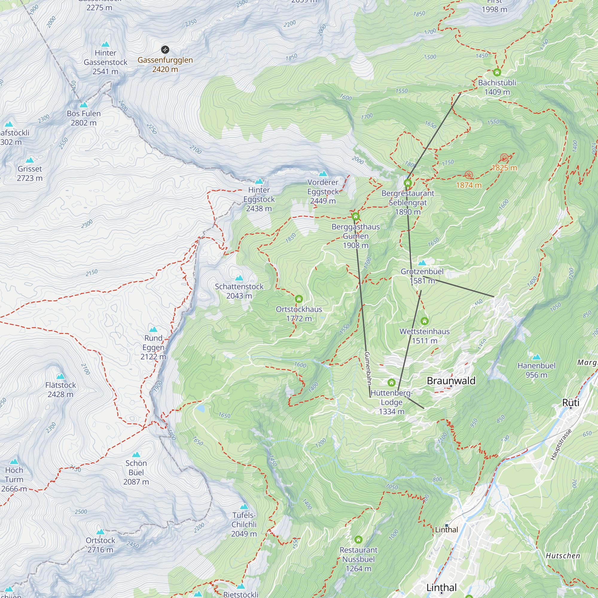 Ortstockhaus map