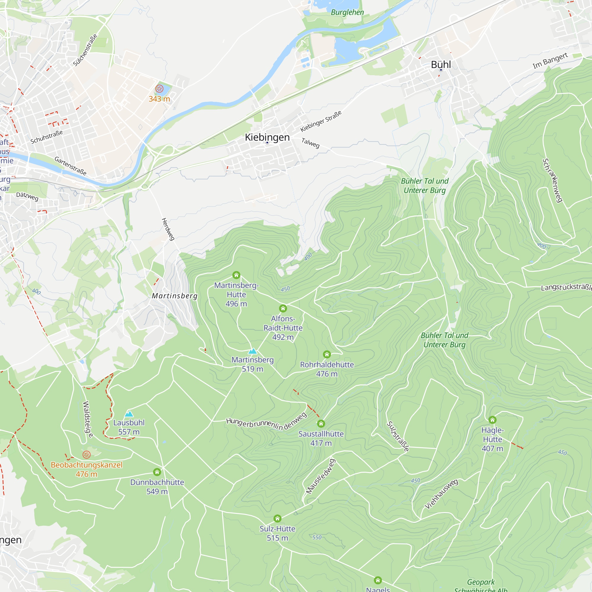 Kiebinger Waldhütte map