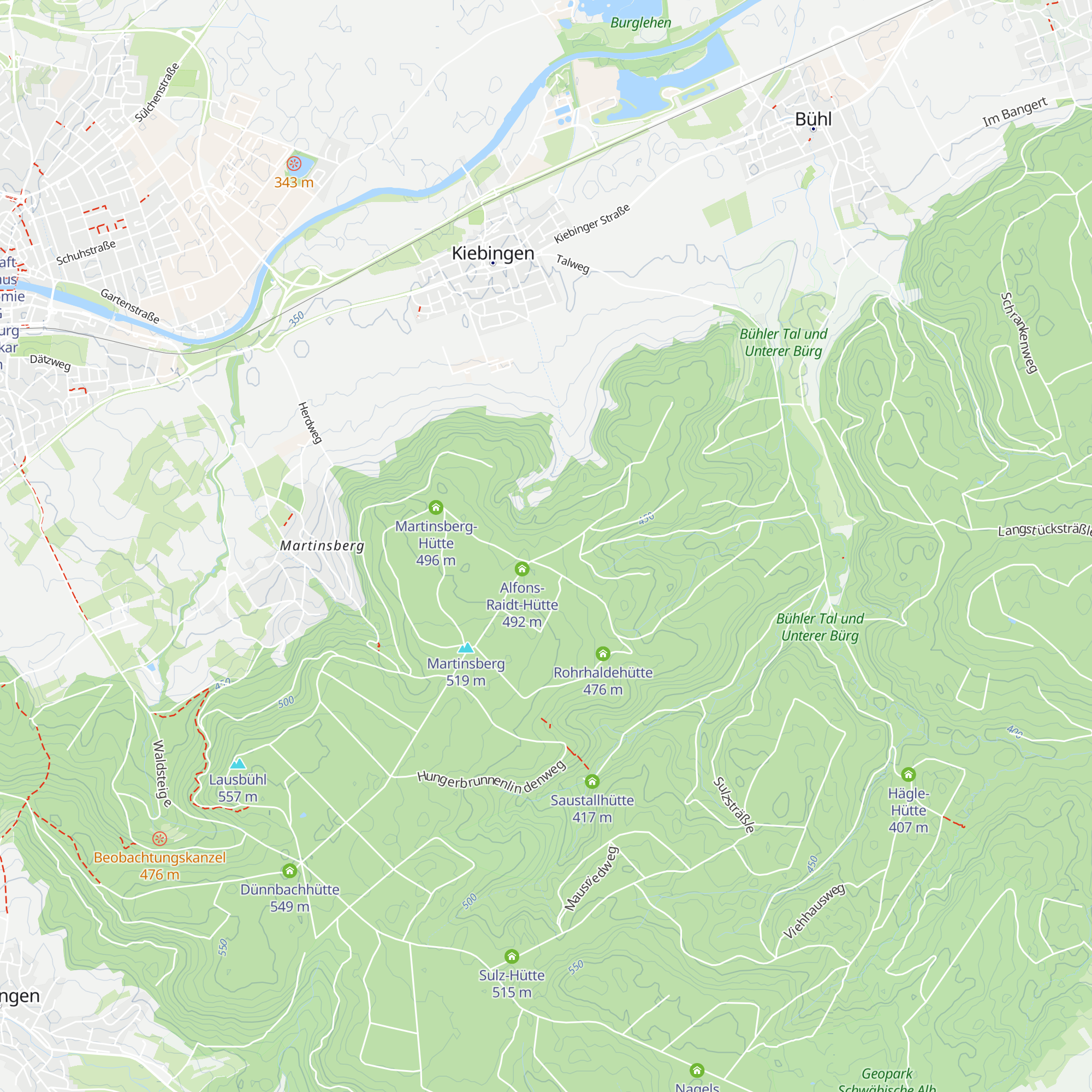 Kiebinger Waldhütte map