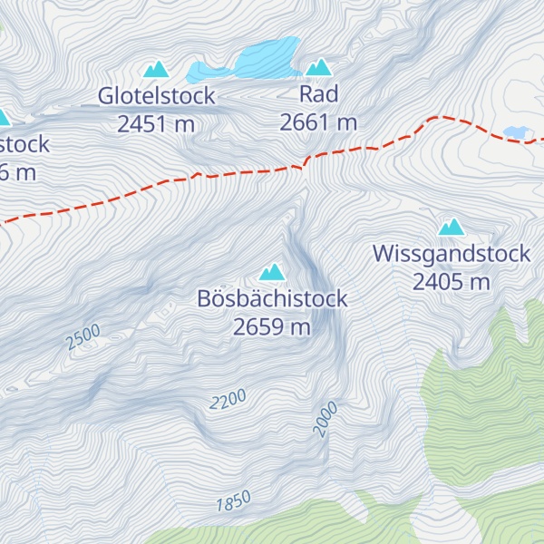 Map of Bösbächistock