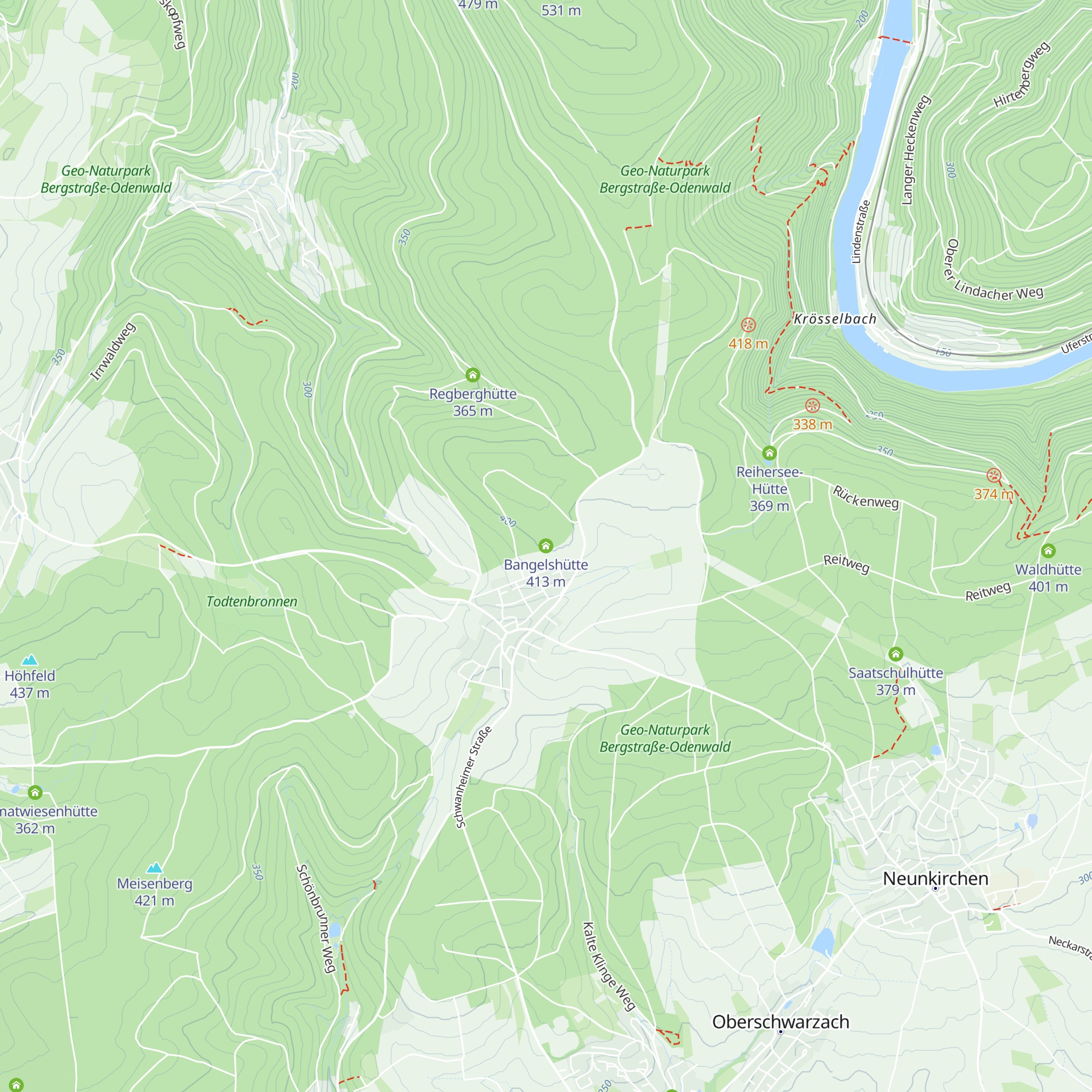 Bangelshütte map