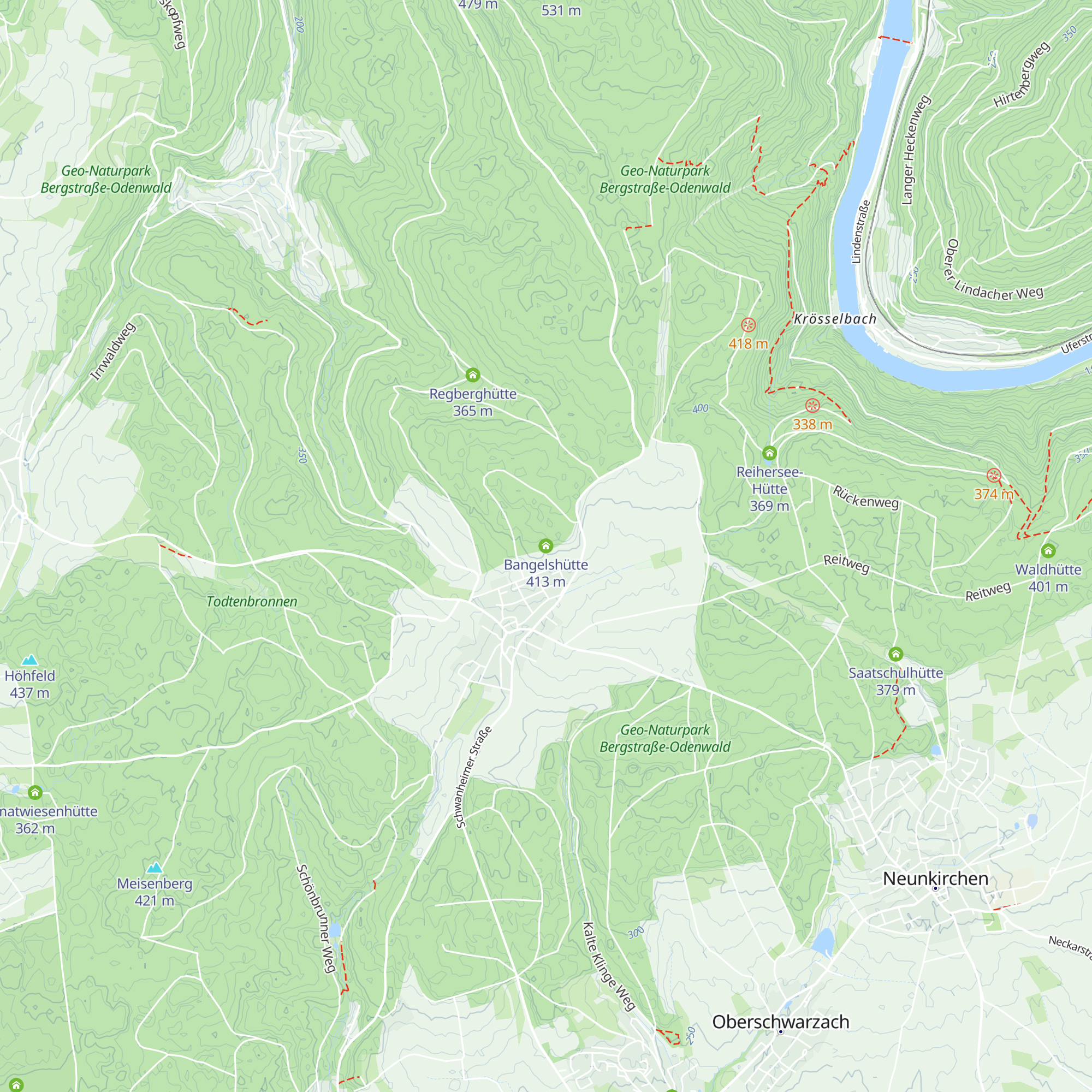 Bangelshütte map