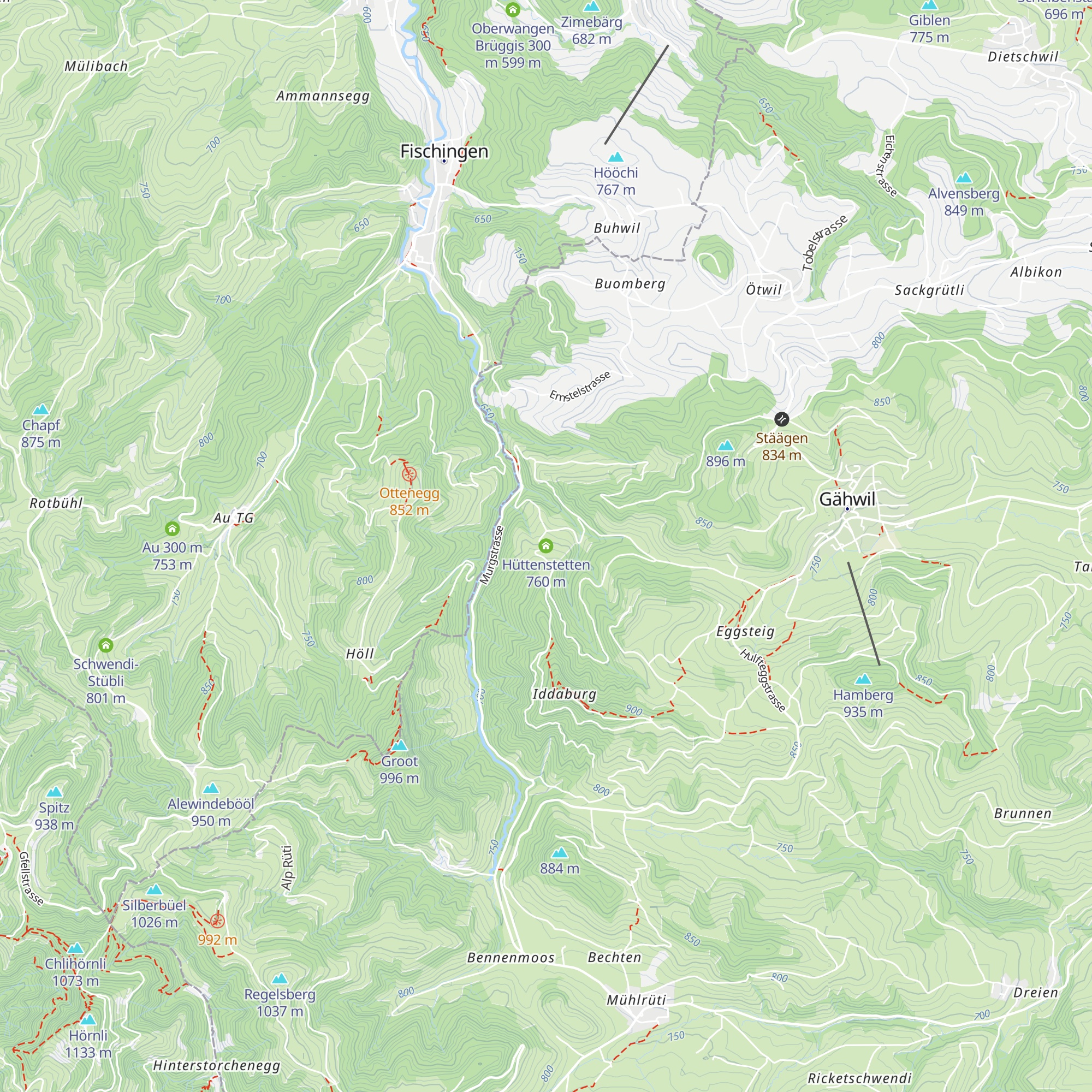 Hüttenstetten map