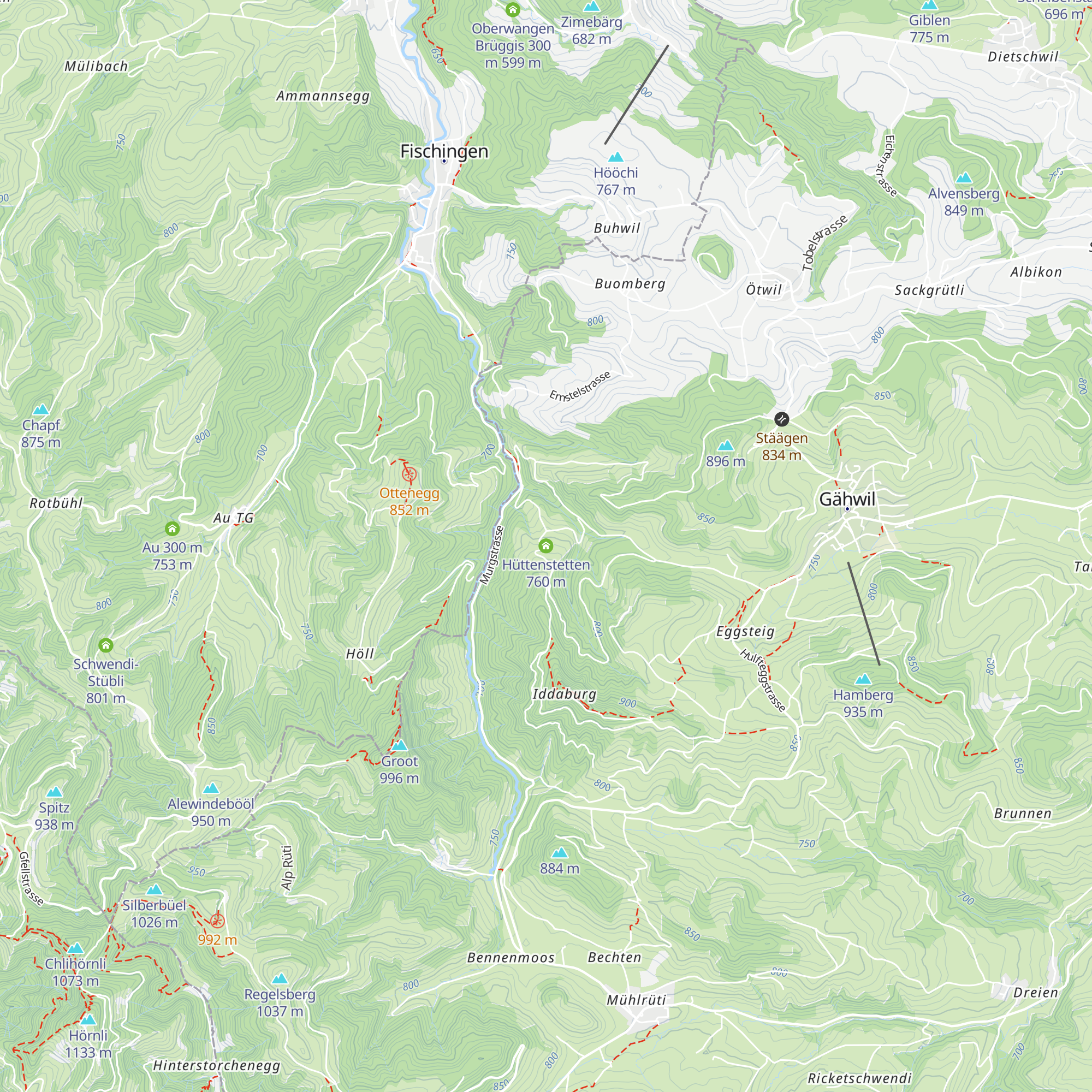 Hüttenstetten map