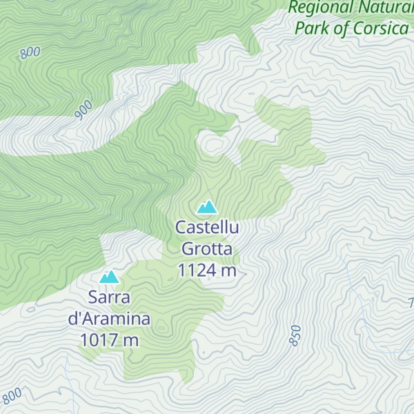 Map of Castellu Grotta