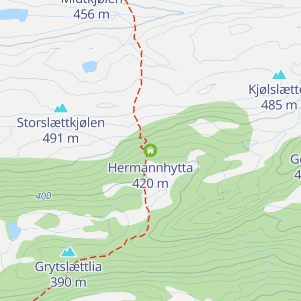 Map of Hermannhytta