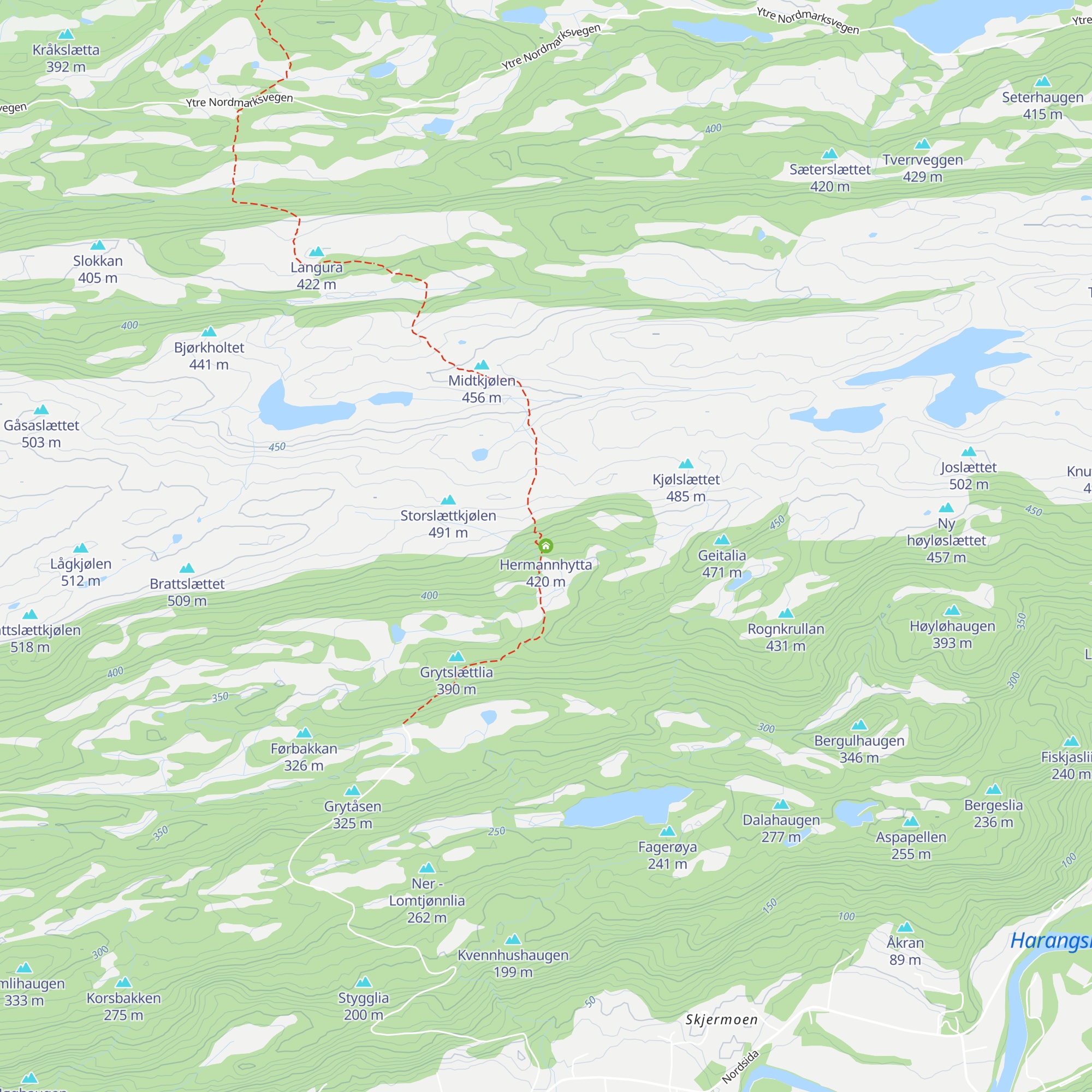 Hermannhytta map