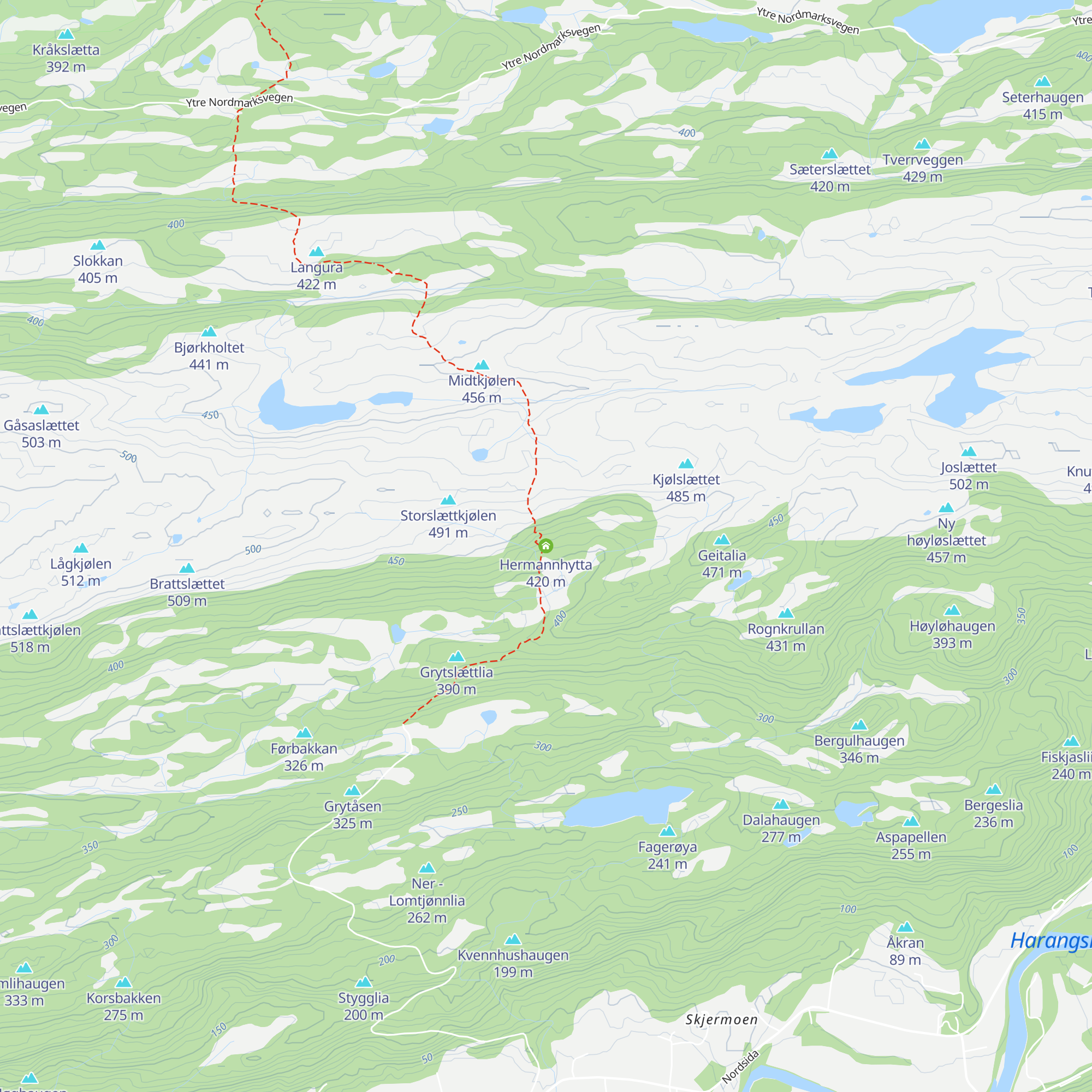 Hermannhytta map