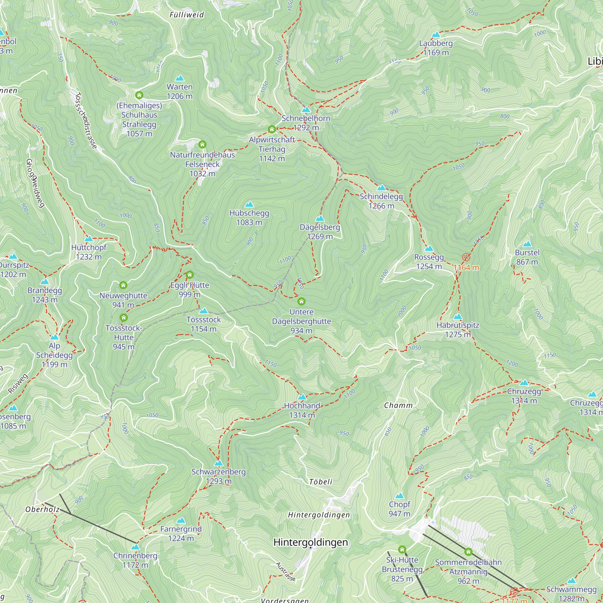 Untere Dägelsberghütte map