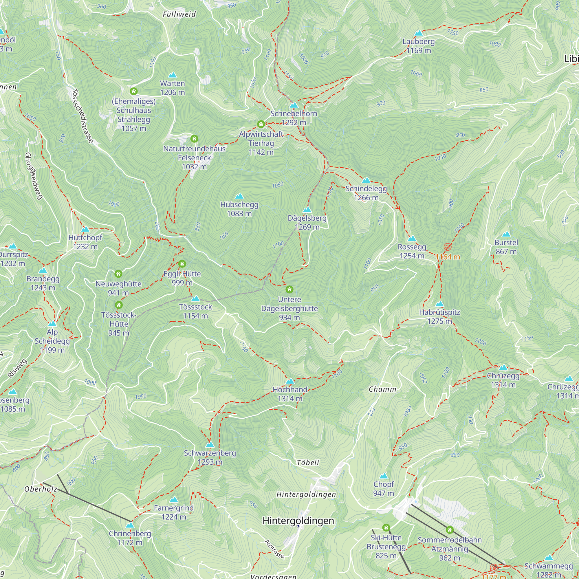 Untere Dägelsberghütte map