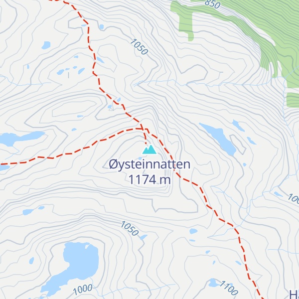 Map of Øysteinnatten