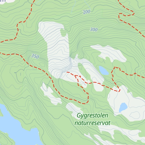 Map of Gygrestolen