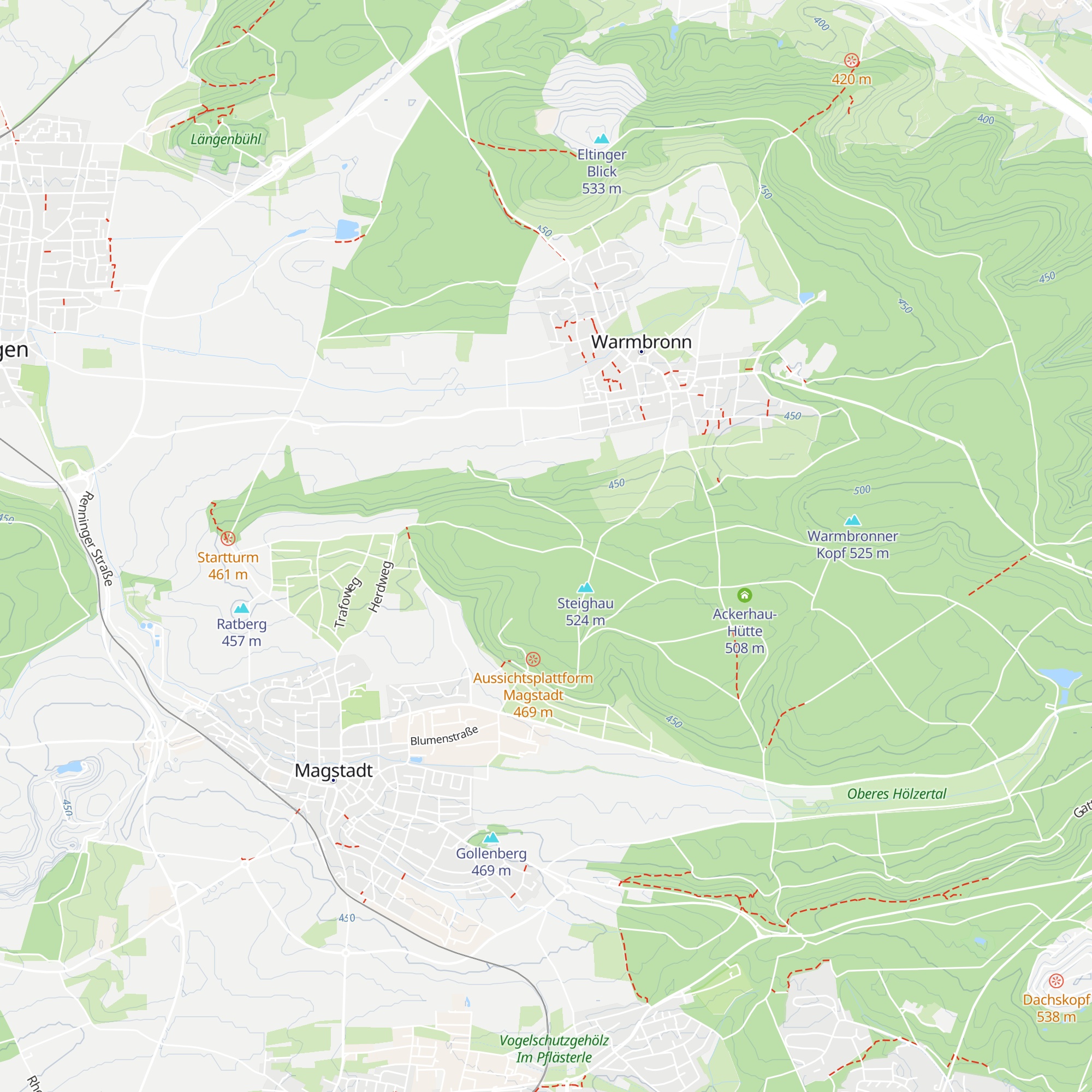 Kern-Saatschul-Hütte map