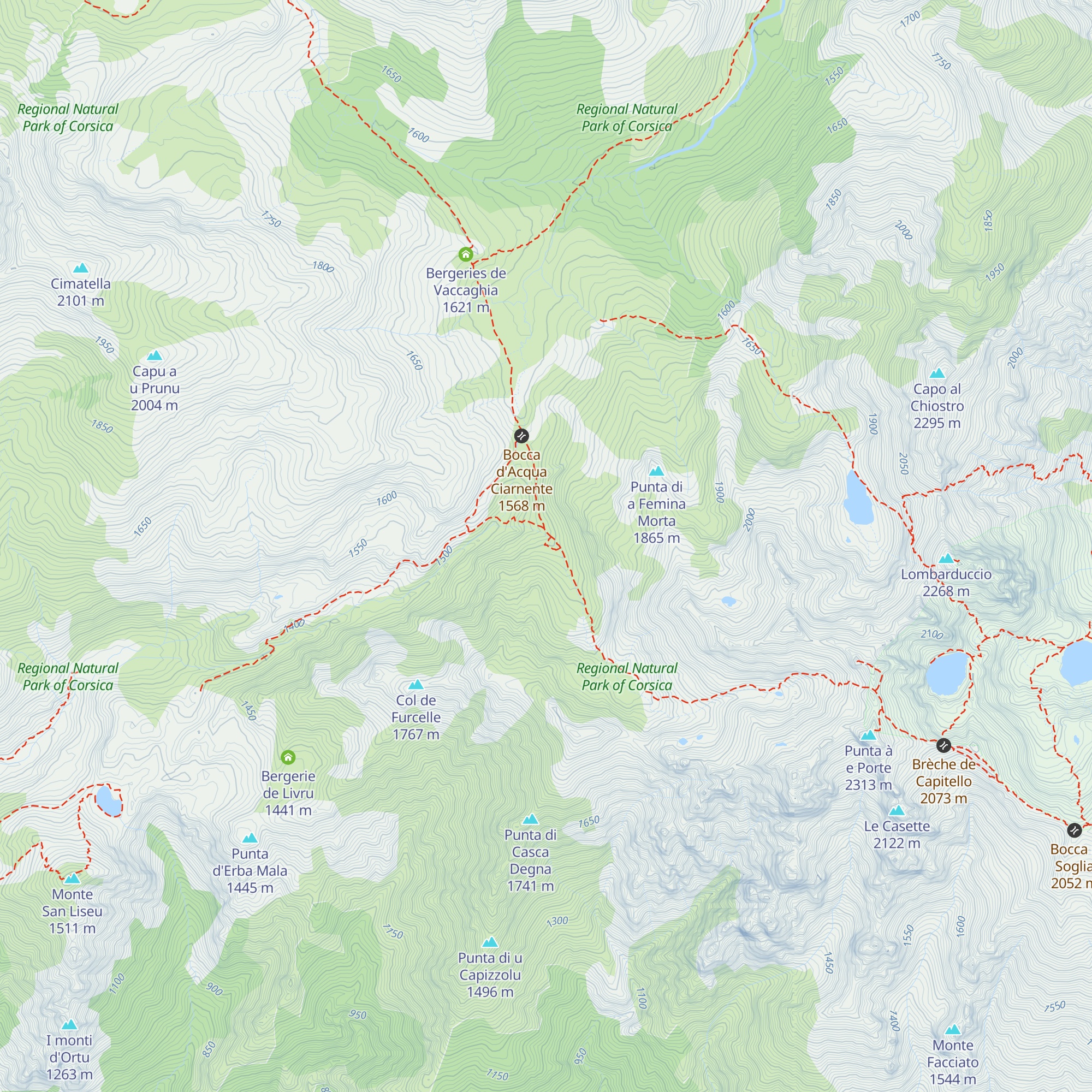 Refuge de Manganu map