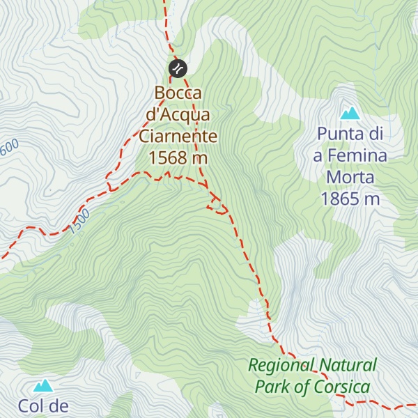 Map of Refuge de Manganu