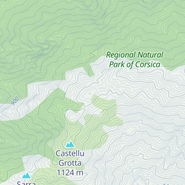 Map of Monte Albertu