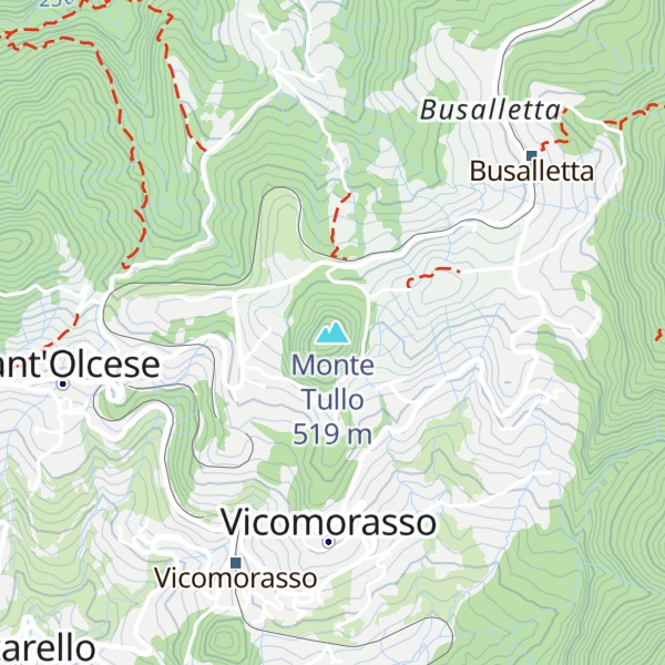 Map of Monte Tullo
