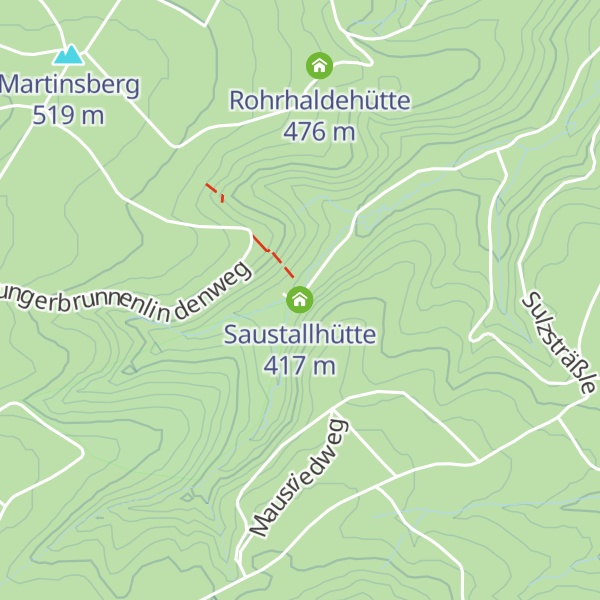 Map of Saustallhütte
