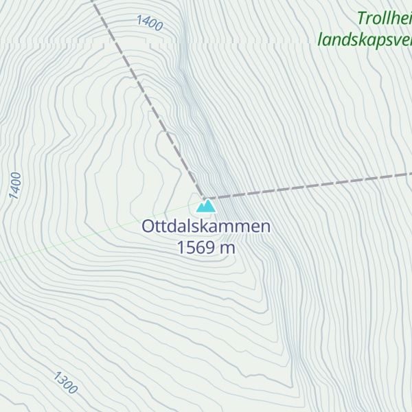 Map of Ottdalskammen